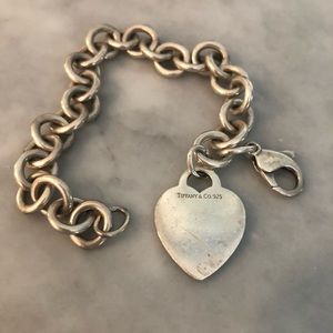 Tiffany & Co Heart Tag Charm Bracelet